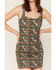 Image #3 - Rock & Roll Denim Women's Horse Print Sleeveless Mini Dress, Green, hi-res