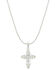 Image #1 - Montana Silversmiths Women's Against The Light Cross Necklace, Silver, hi-res