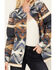 Image #3 - Idyllwind Women's Luttrell Southwestern Print Shacket , Dark Blue, hi-res