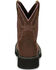 Image #5 - Justin Women's Gemma Western Boots - Round Toe, Distressed Brown, hi-res