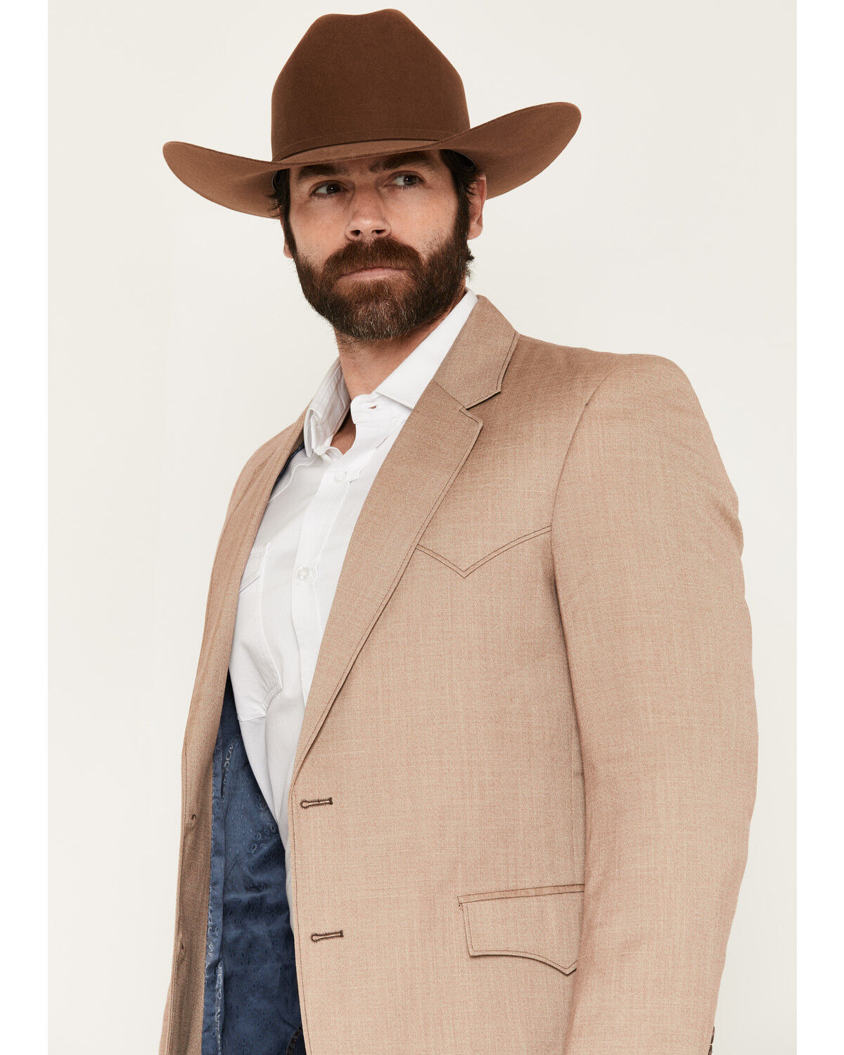 Image #2 - Circle S Men's Lubbock Button-Down Sportcoat, Tan, hi-res