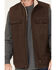 Image #3 - Hawx Men's Weathered Sherpa Lined Work Vest - Big & Tall, Dark Brown, hi-res