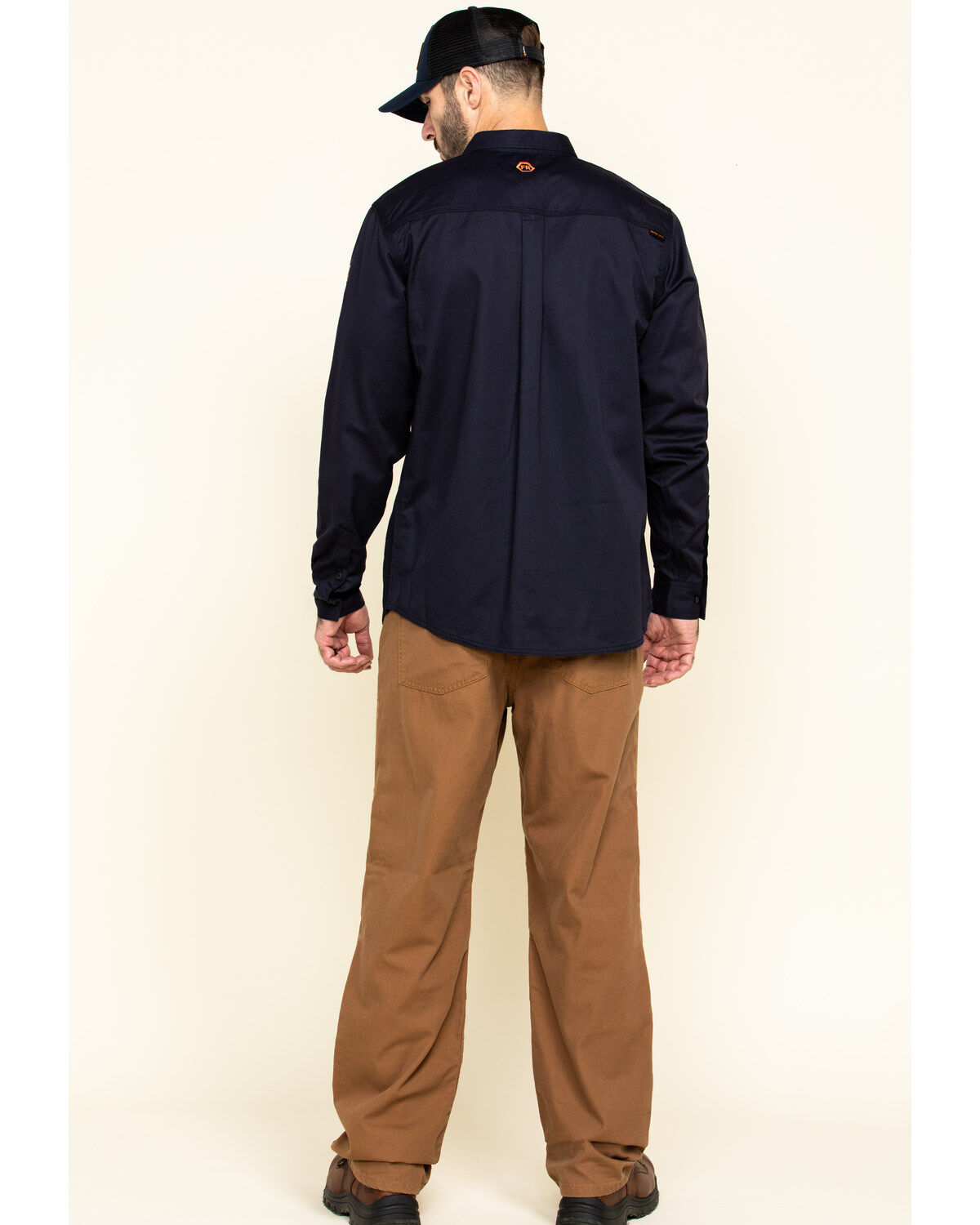 Image #5 - Hawx Men's FR Canvas Work Pants, Brown, hi-res