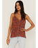 Image #2 - Idyllwind Women's Lurex Little Lace Tank Top, Pecan, hi-res