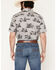 Image #4 - Cowboy Hardware Men's Boot Barn Exclusive Western Scenery Short Sleeve Snap Stretch Western Shirt, Charcoal, hi-res