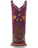 Image #4 - Dan Post Girls' Lottie Western Boots - Broad Square Toe, Tan, hi-res