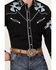 Image #3 - Scully Men's Phoenix Embroidered Retro Long Sleeve Western Shirt, Black, hi-res