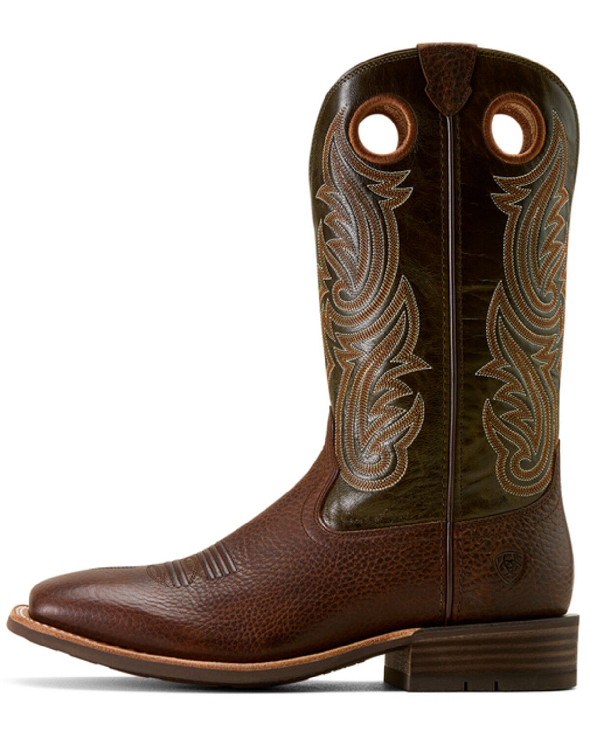 Image #2 - Ariat Men's HIghland Toughstock Performance Western Boots - Broad Square Toe, Brown, hi-res