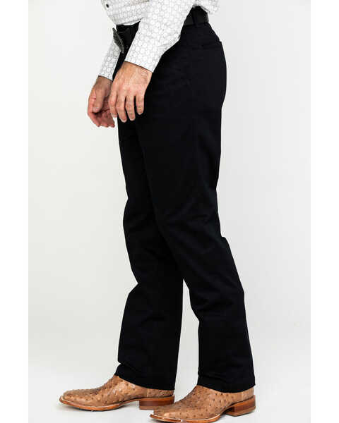 Image #3 - Wrangler Men's Black Casual Pleated Front Western Pants , Black, hi-res