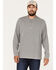 Image #1 - Brothers and Sons Men's Henley Thermal T-Shirt, Charcoal, hi-res