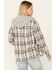 Image #4 - Cleo + Wolf Women's Lightweight Plaid Shirt , Wheat, hi-res