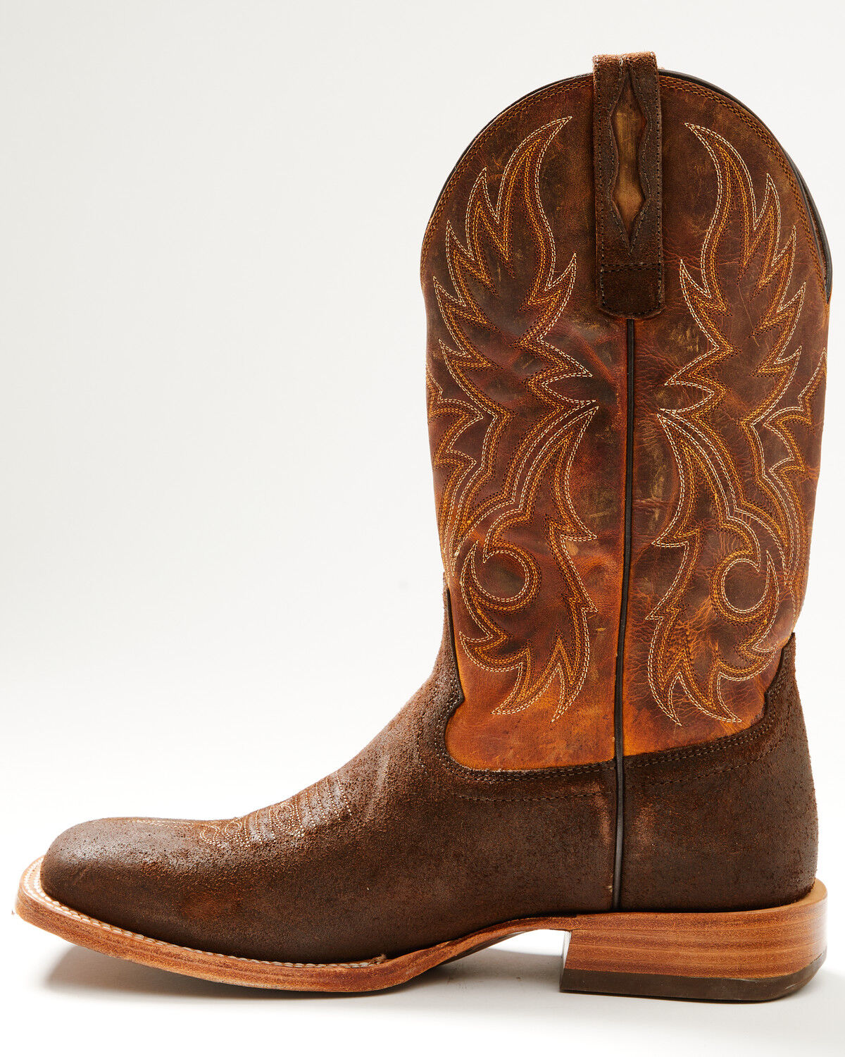 Image #3 - Durango Men's Arena Elite 13" Roughout Roper Boots - Broad Square Toe, Brown, hi-res