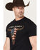 Image #2 - Cody James Men's Americana Steer Short Sleeve Graphic T-Shirt, Black, hi-res