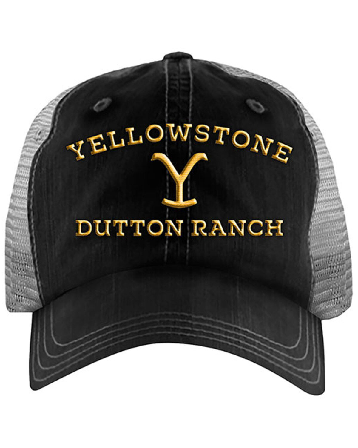 Image #1 - Paramount Network&rsquo;s Yellowstone Men's Dutton Ranch Logo Ball Cap, Black, hi-res