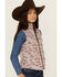 Image #1 - Ariat Girls' Bella Reversible Vest, Purple, hi-res