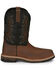 Image #2 - Justin Men's Stampede Bolt Pull On Western Work Boots - Nano Composite Toe , Brown, hi-res