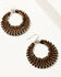 Image #2 - Shyanne Women's Heritage Valley Suede Wrapped Earrings , Silver, hi-res