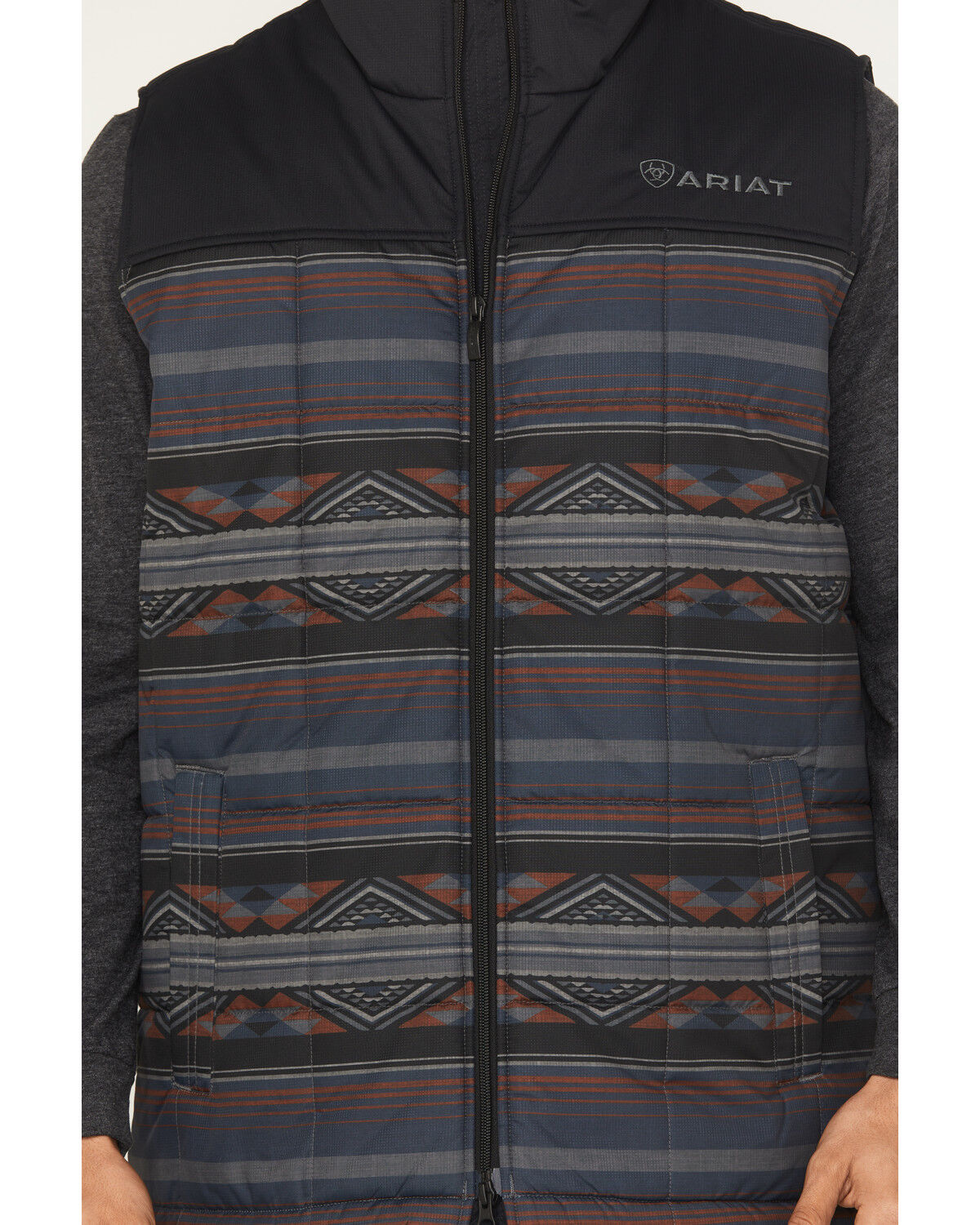 Image #3 - Ariat Men's Crius Concealed Carry Insulated Vest, Dark Blue, hi-res