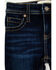 Image #2 - Shyanne Toddler Girls' Tulsa Dark Wash Bootcut Comfort Stretch Denim Riding Jeans , Dark Wash, hi-res