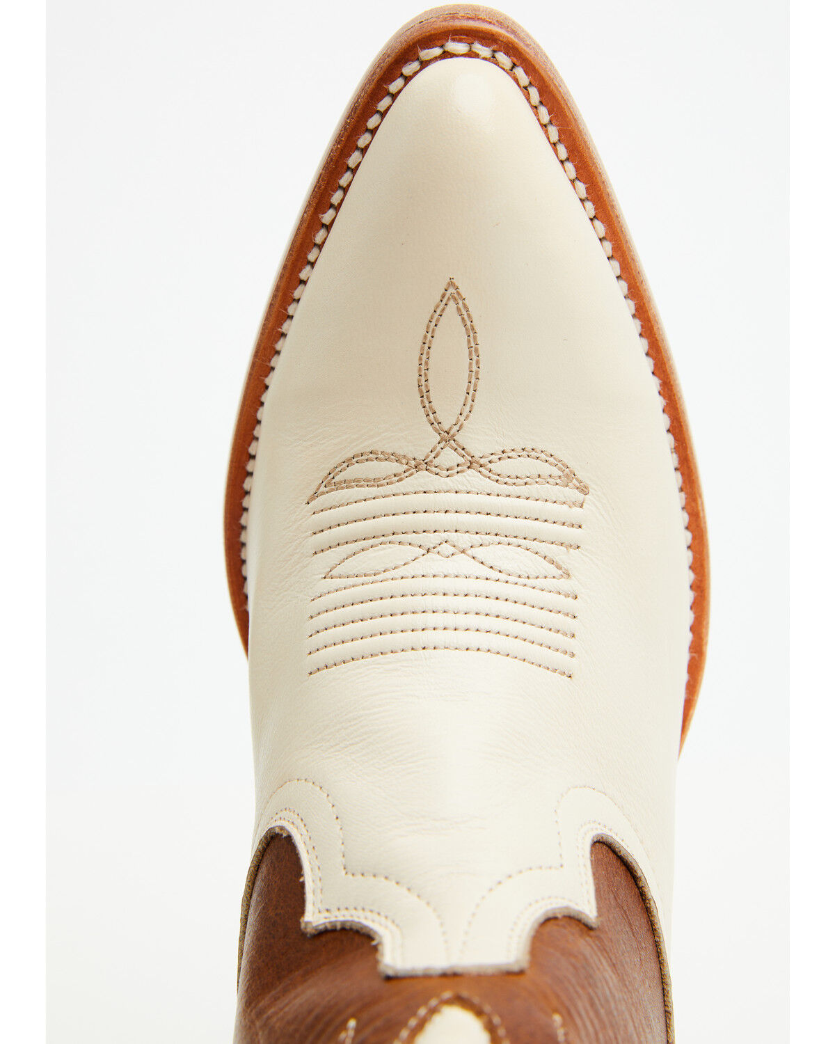 Image #6 - Shyanne Women's Rose Western Boots - Round Toe, Cream, hi-res