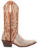 Image #2 - Dan Post Women's Exotic Snake Western Boots - Snip Toe , Brown, hi-res