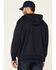 Image #4 - Carhartt Men's Rain Defender Thermal Lined Zip Hooded Work Sweatshirt, Navy, hi-res