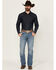 Image #1 - Wrangler 20X Men's 42MWX Sedgefield Light Wash Vintage Bootcut Stretch Denim Jeans , Light Wash, hi-res