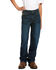 Image #2 - Ariat Boys' B4 Chief Legacy Pocket Stretch Relaxed Bootcut Jeans, Blue, hi-res