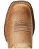 Image #4 - Ariat Boys' Homestead Brown Patriot 2.0 Full-Grain Western Roper Boot - Broad Square Toe, Brown, hi-res