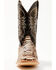 Image #4 - Cody James Men's Exotic Python Western Boots - Broad Square Toe, Dark Brown, hi-res