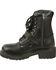 Image #9 - Milwaukee Leather Men's Buckled Lace-Up Boots - Round Toe, Black, hi-res