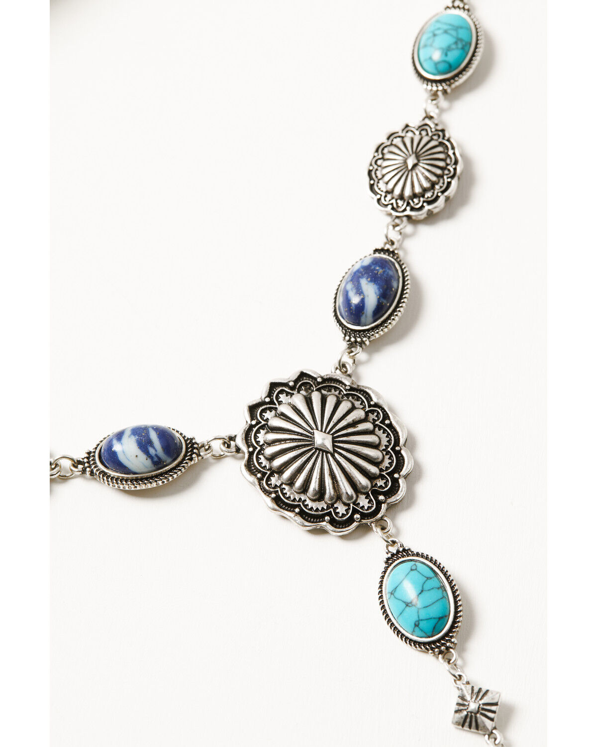 Image #3 - Idyllwind Women's Lakeland Concho Lariat Necklace, Silver, hi-res