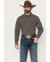 Image #1 - Cinch Men's Solid Arenaflex Long Sleeve Snap Performance Western Shirt, Charcoal, hi-res