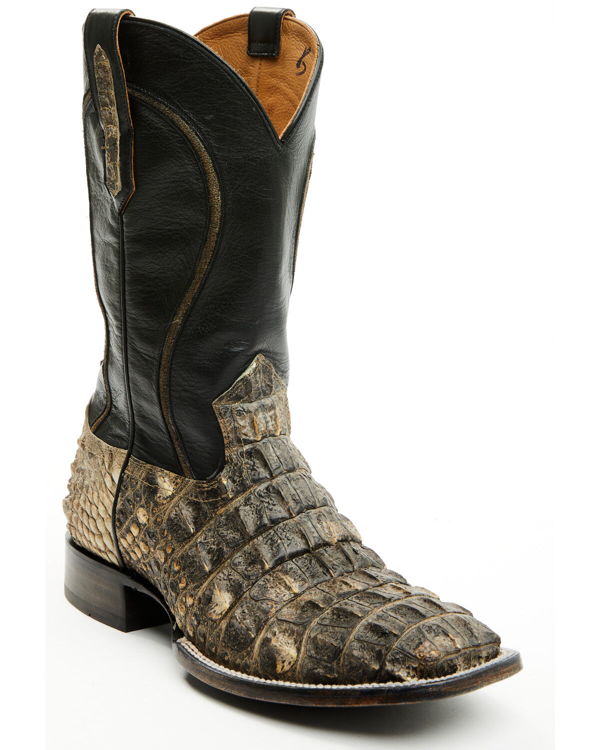 Image #1 - Cody James Black 1978&reg; Men's Tillman Exotic Hornback Alligator Western Boots - Broad Square Toe, Black, hi-res