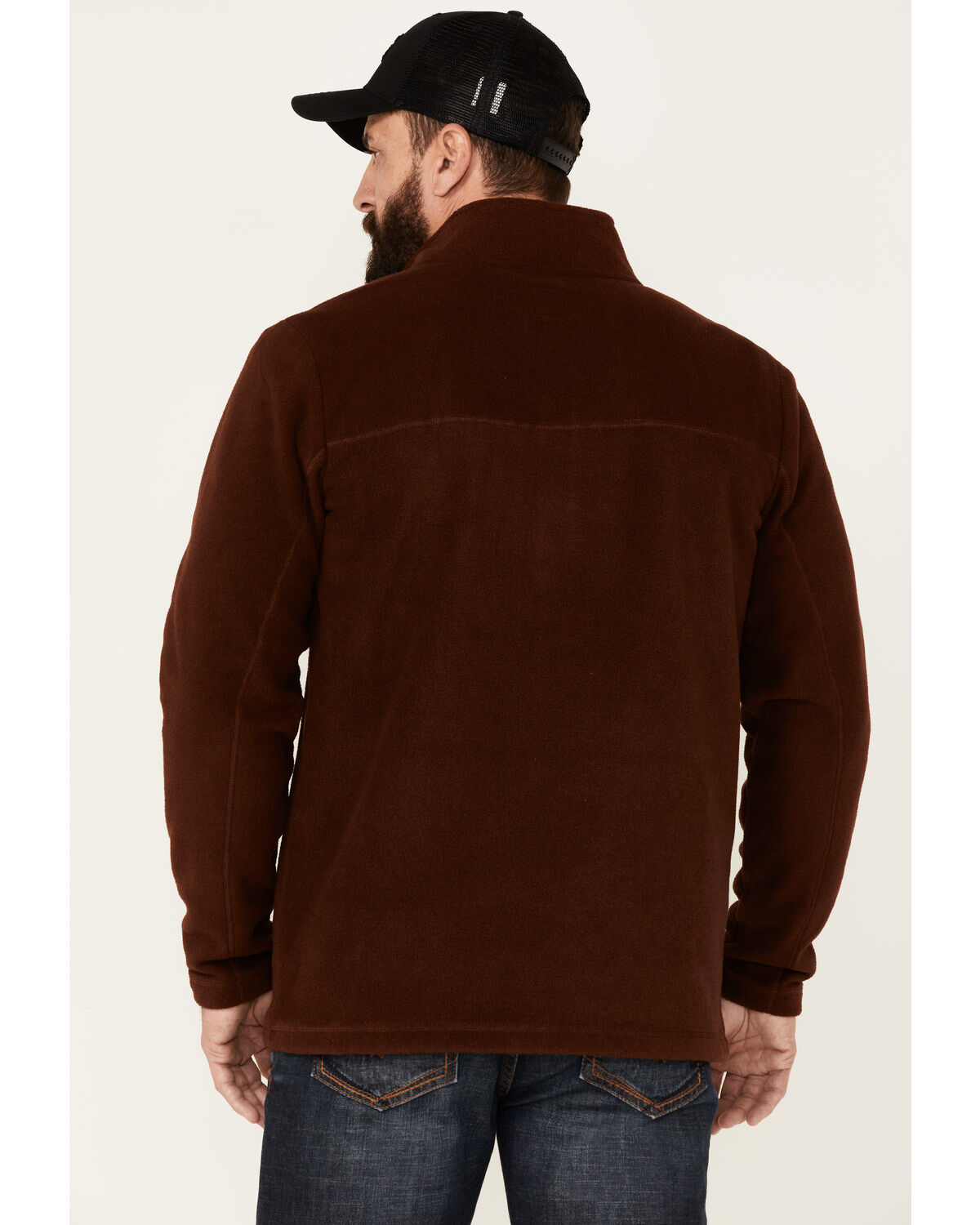Image #4 - Moonshine Spirit&reg; Men's Lake View 1/2 Zip Front Fleece Pullover, Rust Copper, hi-res