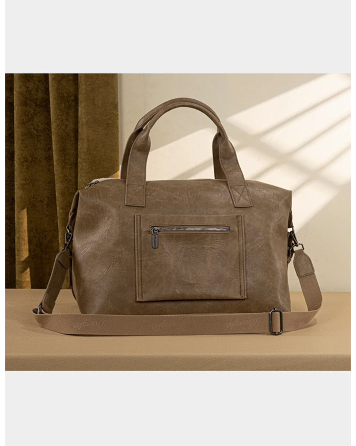 Image #3 - Wrangler Women's Southwestern Print Duffle Bag, Khaki, hi-res