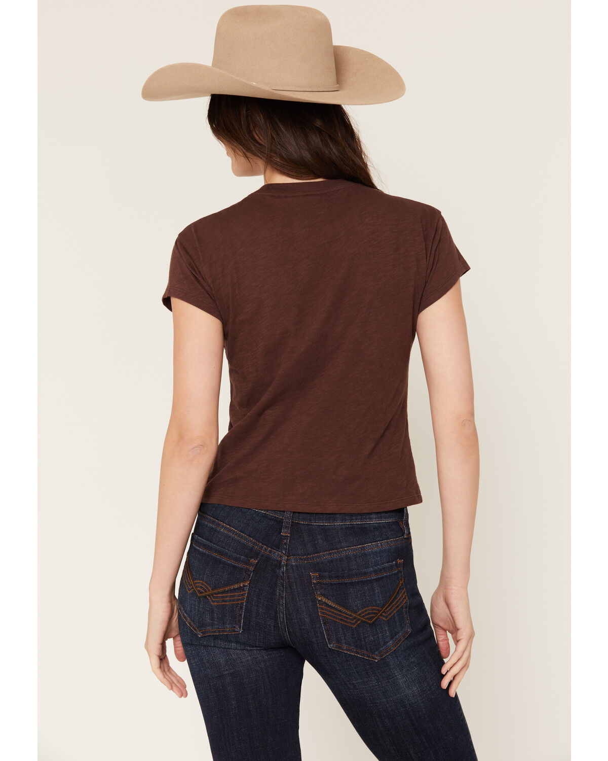 Image #4 - White Crow Women's Good Luck Short Sleeve Graphic Tee, Brown, hi-res