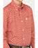 Image #3 - Cinch Boys' Geo Long Sleeve Button-Down Western Shirt, Red, hi-res