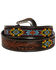 Image #3 - Myra Bag Women's Polychrome Southwestern Hand-Tooled Leather Belt, Brown, hi-res