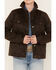 Image #3 - Shyanne Women's Quilted Faux Oil Skin Jacket , Medium Brown, hi-res