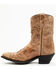 Image #3 - Laredo Women's Joni Western Fashion Booties - Snip Toe, Camel, hi-res