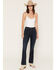 Image #1 - Levi's Women's 725 Dark Wash High Rise Seamed Bootcut Stretch Denim Jeans, Dark Wash, hi-res