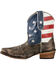 Image #6 - Roper Women's American Beauty Flag Ankle Boots, Brown, hi-res