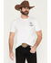 Image #2 - Cowboy Hardware Men's Hold My Cerveza Short Sleeve Graphic T-Shirt, White, hi-res