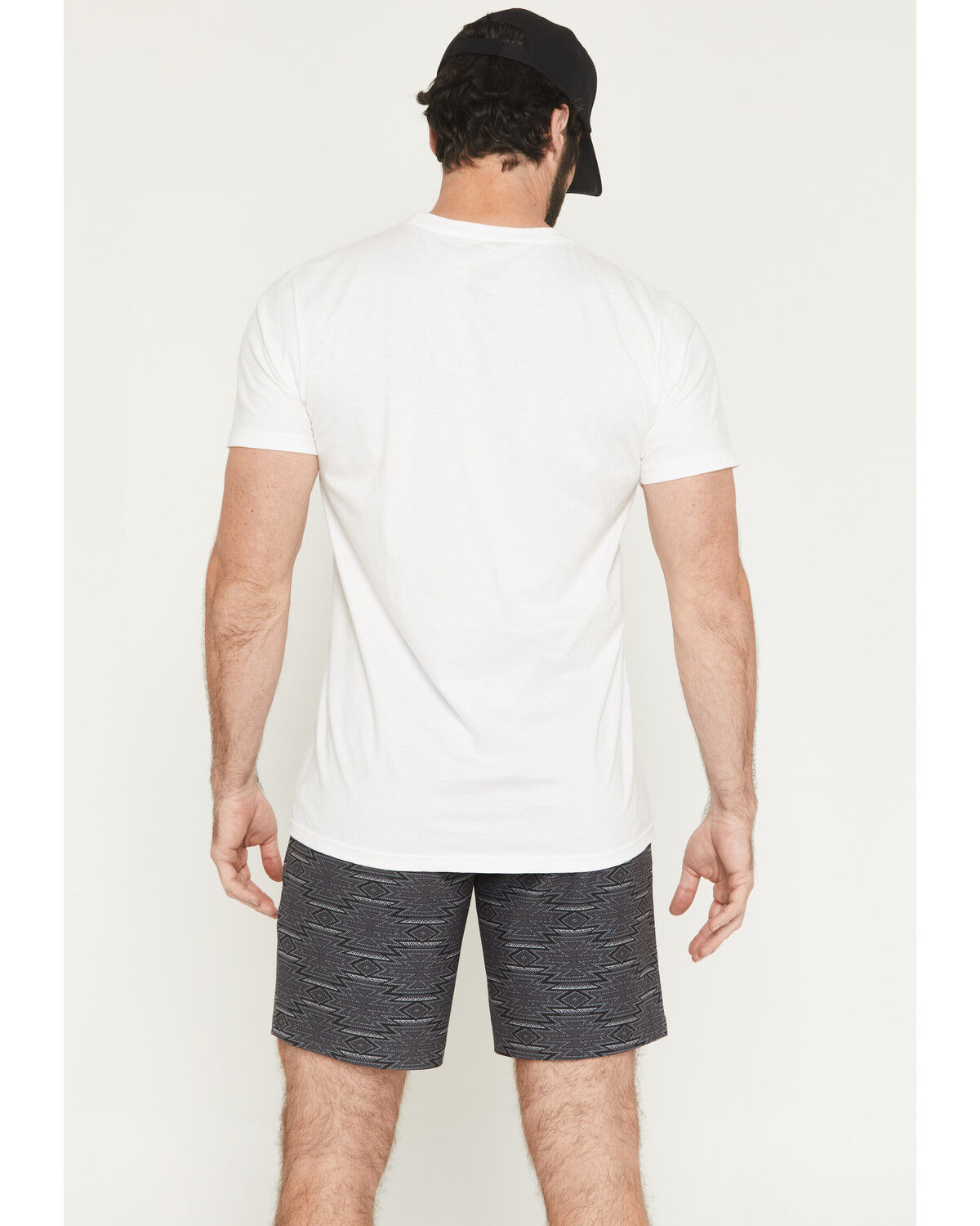 Image #3 - Rock & Roll Denim Men's 8" Southwestern Print Stretch Chino Shorts, Charcoal, hi-res