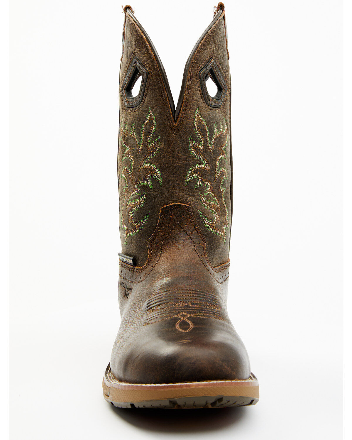Image #4 - Double H Men's Apparition Waterproof Electrical Hazard Pull-On Work Boots - Composite Toe, Brown, hi-res