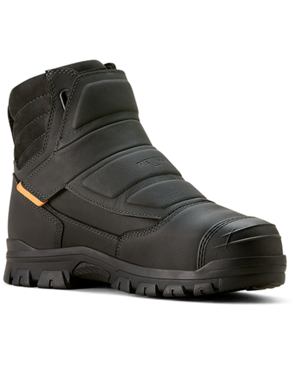 Ariat Men's 6" Treadfast Temper Work Boots - Steel Toe, Black, hi-res