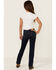 Image #3 - Levi's Girls' Dark Wash Legacy Classic Bootcut Jeans , Blue, hi-res