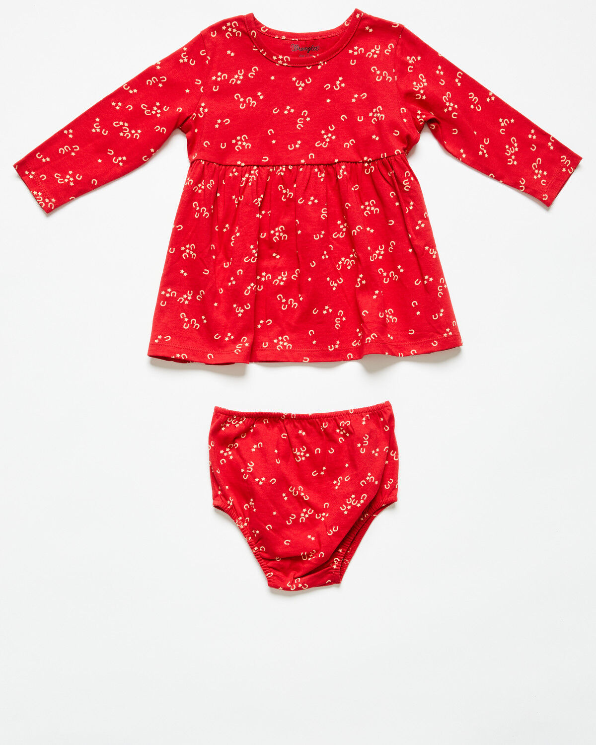 Wrangler Infant Girls' Dress Set - 2 Piece, Red, hi-res