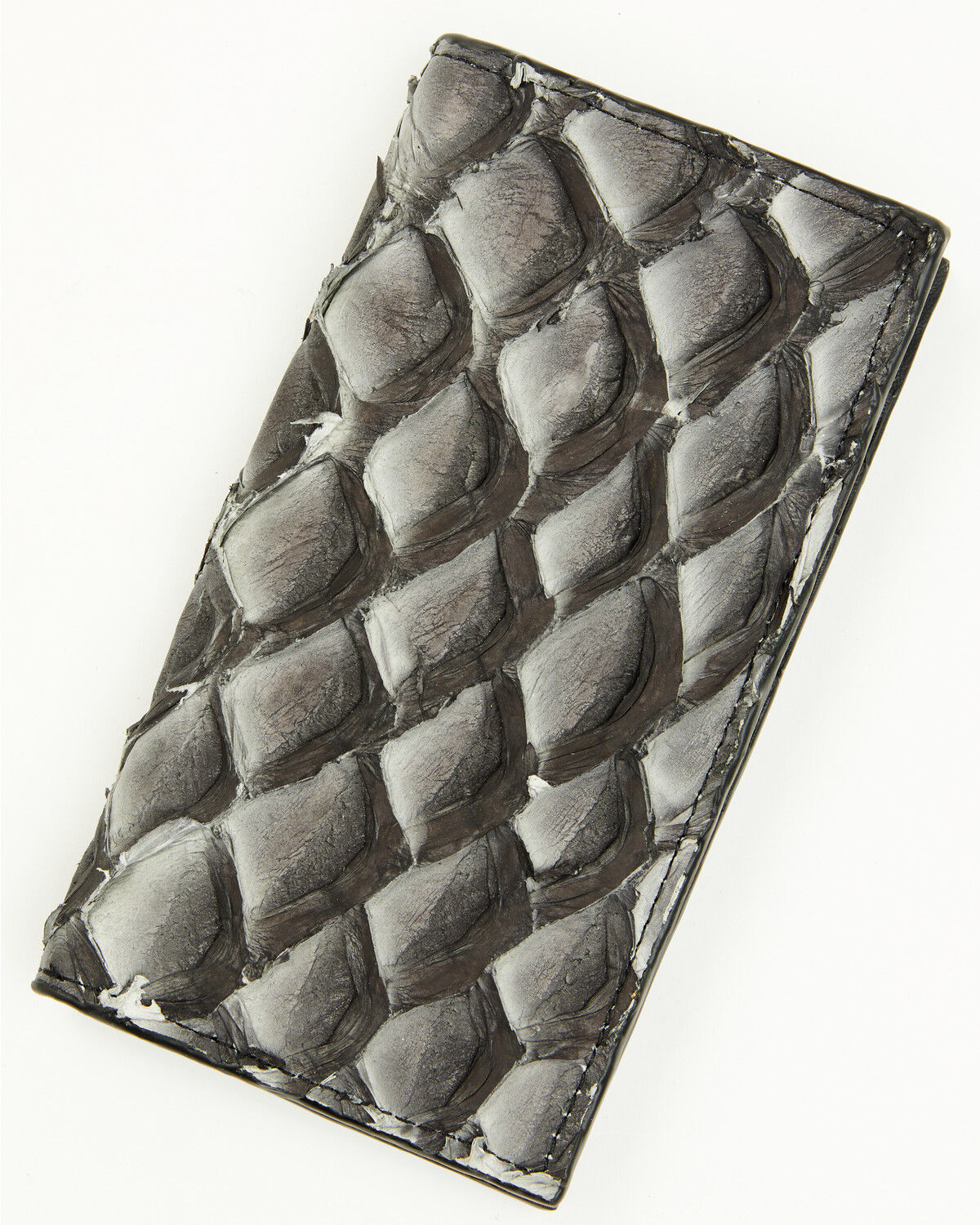 Cody James Men's Exotic Pirarucu Rodeo Wallet, Dark Grey, hi-res